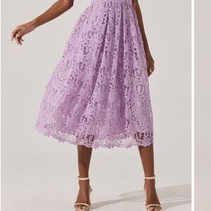ASTR Orchid Lace Midi Dress